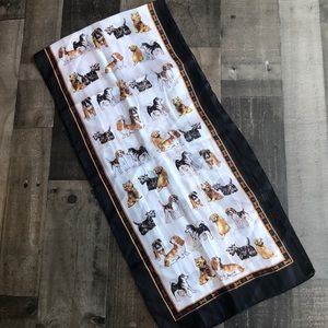 Beautiful Dog graphic scarf